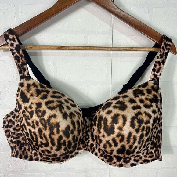 Soma Womens Balconette Bra Size 42D Leopard Print Stunning Support Smooth - Picture 1 of 9